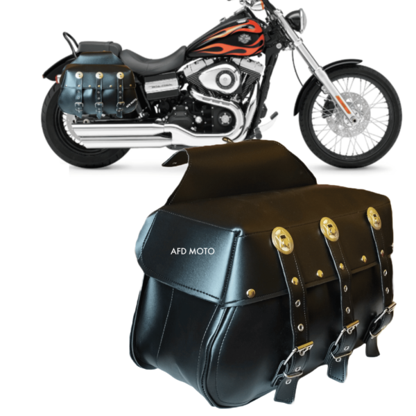 Alforjas Maletas Laterales Para Motocicleta Chopper Universal 2pzs