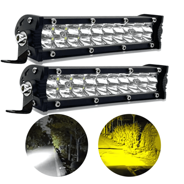 Barra Led Auto Camioneta Jeep 20 Hiper Leds 18cm Largo 1pz