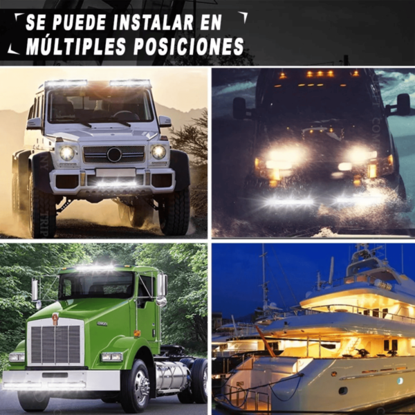 Barra Faro Led 60 Hiper Leds Auto Camioneta Jeep 50cm Largo - Image 3