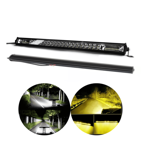 Barra Faro Led 100 Hiper Leds Auto Camioneta Jeep 81cm Largo