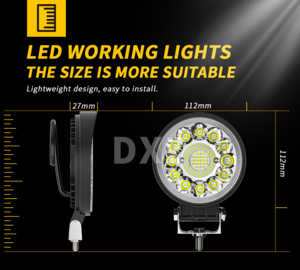 Faros Barra 86 Hiper Leds Hiper Potente 2pz Impermeable - Image 2