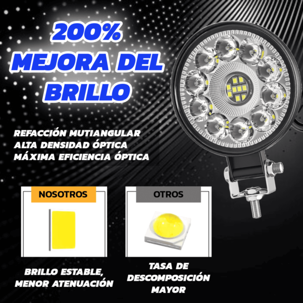2 Barras Led Exploradora Faro Auto Camioneta Jeep Potente - Image 2