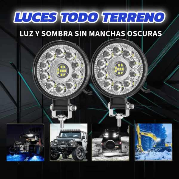 2 Barras Led Exploradora Faro Auto Camioneta Jeep Potente - Image 3