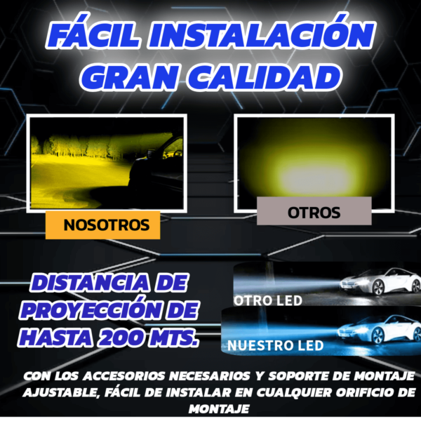 2 Barra Led Faro Exploradora Jeep Camioneta Luz Ambar 48 Led - Image 2
