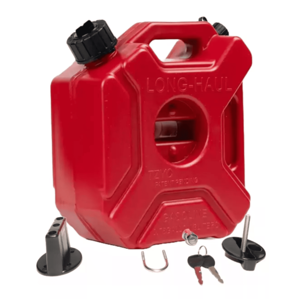 Tanque Bidón Rojo Gasolina Moto Auto 3L Ultra Resistente C/llave
