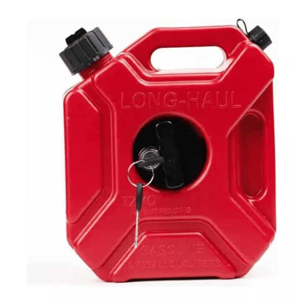 Tanque Bidón Rojo Gasolina Moto Auto 3L Ultra Resistente C/llave - Image 2