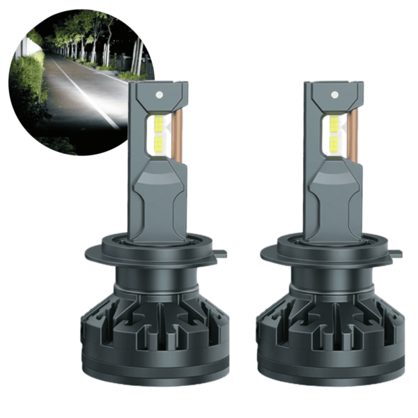 Kit Focos Led Faro Auto Moto Canbus 30000lm Ultra Duradero