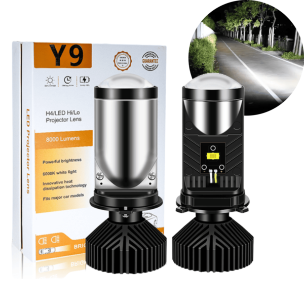 Kits Led Foco Lampara Auto Moto H4 Luz Blanca Lupa Canbus