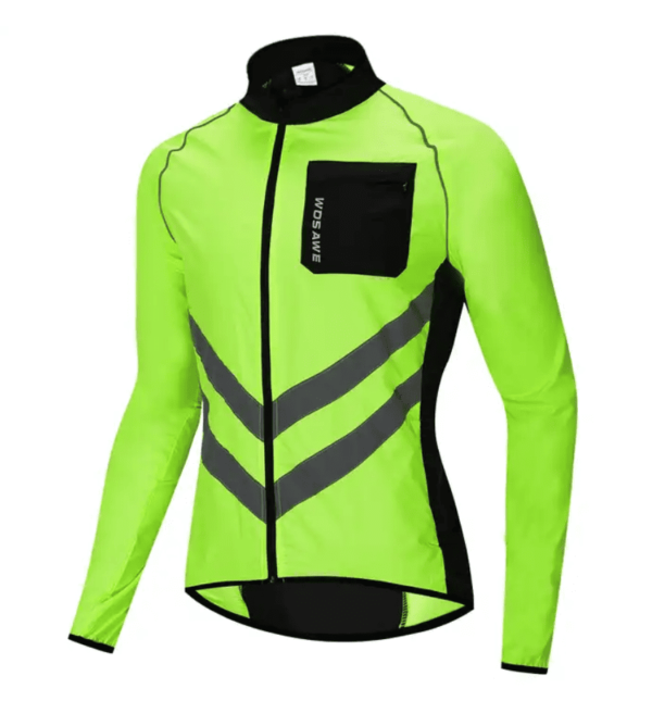 Chamarra Ciclismo Moto Rompevientos Impermeable Reflejante - Image 4