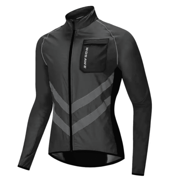 Chamarra Ciclismo Moto Rompevientos Impermeable Reflejante - Image 2