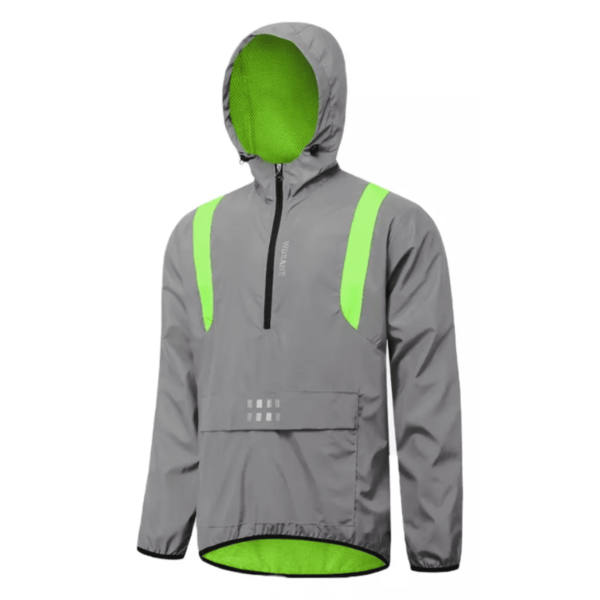 Chamarra Reflejante Rompevientos Impermeable Para Correr o Ciclismo - Image 5