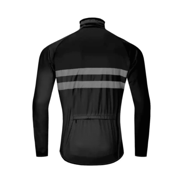 Chamarra Ciclismo Rompeviento Impermeable Reflejante - Image 3