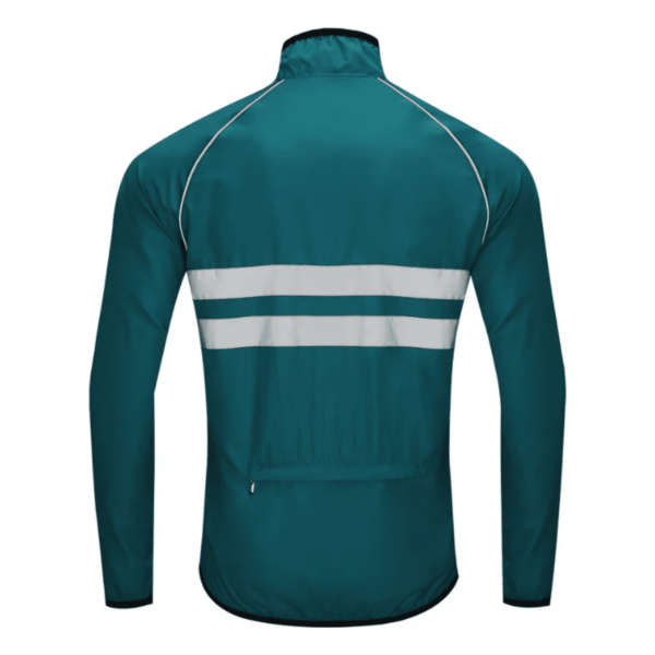 Chamarra Ciclismo Rompeviento Impermeable Reflejante - Image 5