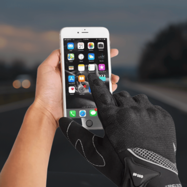 Guantes Para Moto Touch Transpirantes Protecciones Nudillos - Image 3