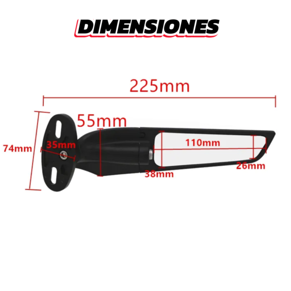 Espejos Retrovisores Wind Wing Motos Deportivos Alta Gama - Image 2