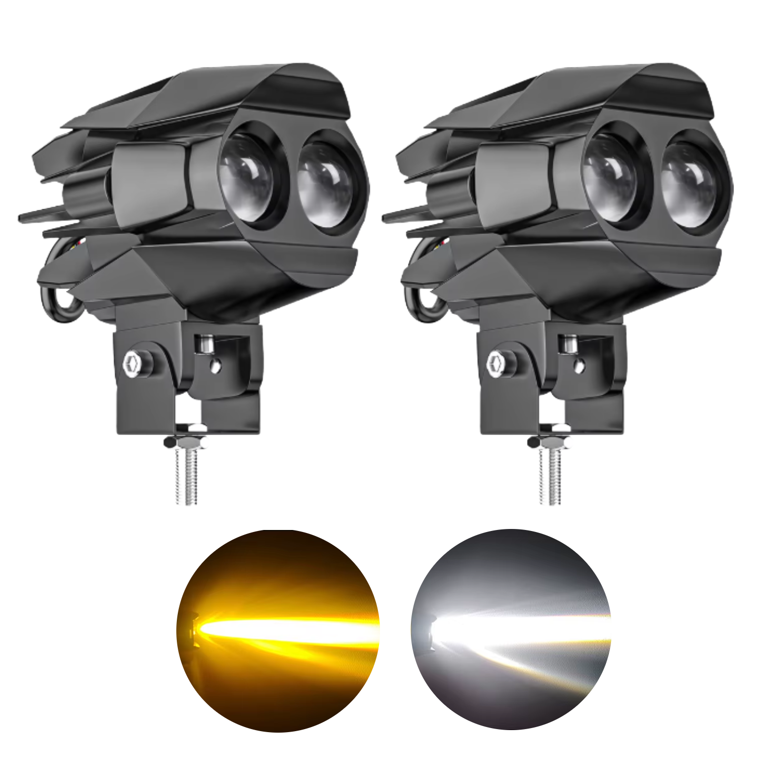 Par Faros Redondos Led Auxiliares Exploradoras Antiniebla