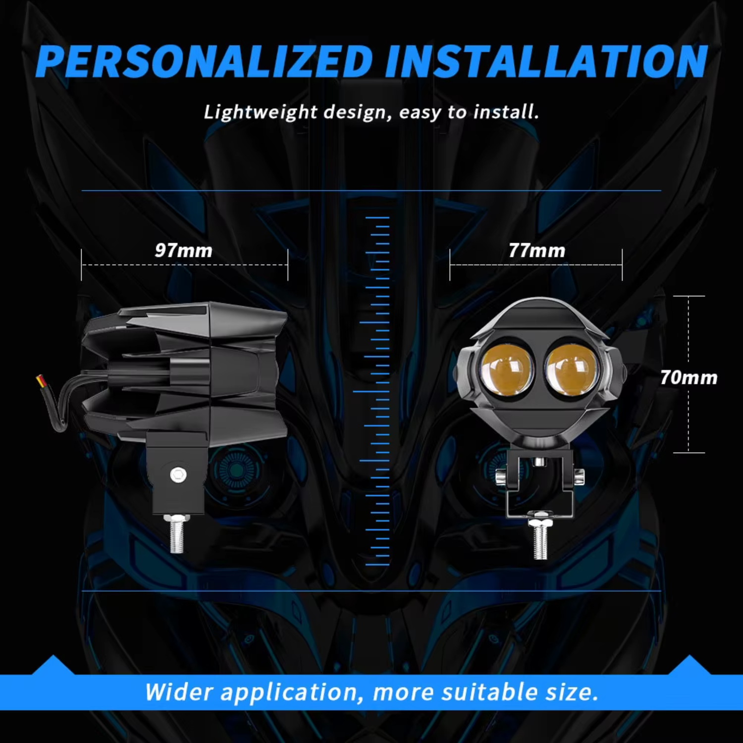 Par Faros Redondos Led Auxiliares Exploradoras Antiniebla - Image 2