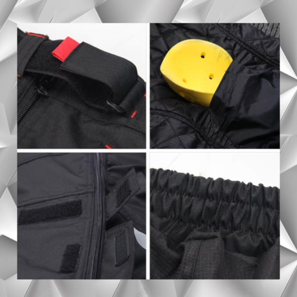 Pantalón Moto Reforzado Con Protecciones Impermeable Térmico - Image 4
