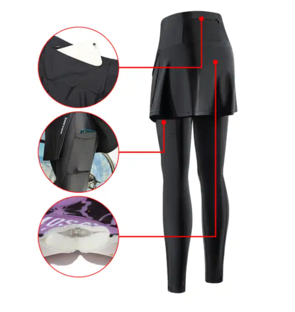 Legging Pantalón Ciclismo Mujer Cómodo Premium Bicicleta - Image 3