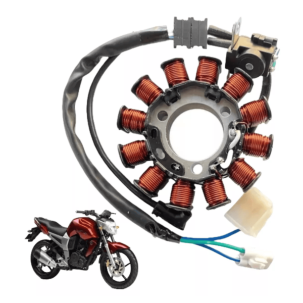 Estator Corona De 12 Bobinas Moto Yamaha Fz16