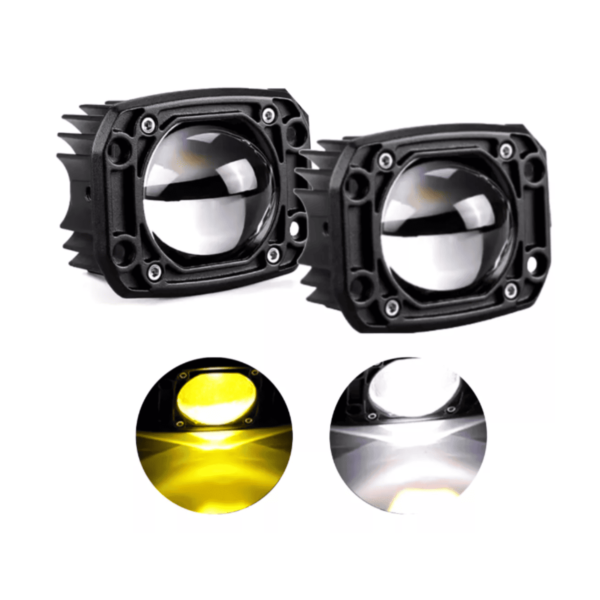 2 Faros Led Premium Auto Moto Exploradora Potente Auxiliar