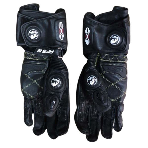 Guantes De Moto Largos Piel Protecciones Impermeables - Image 4