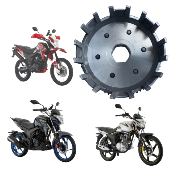 Campana Embrague moto RC125 - DM150 -RC150  - 125Z  - 150Z - FT125TS - FT150G.  