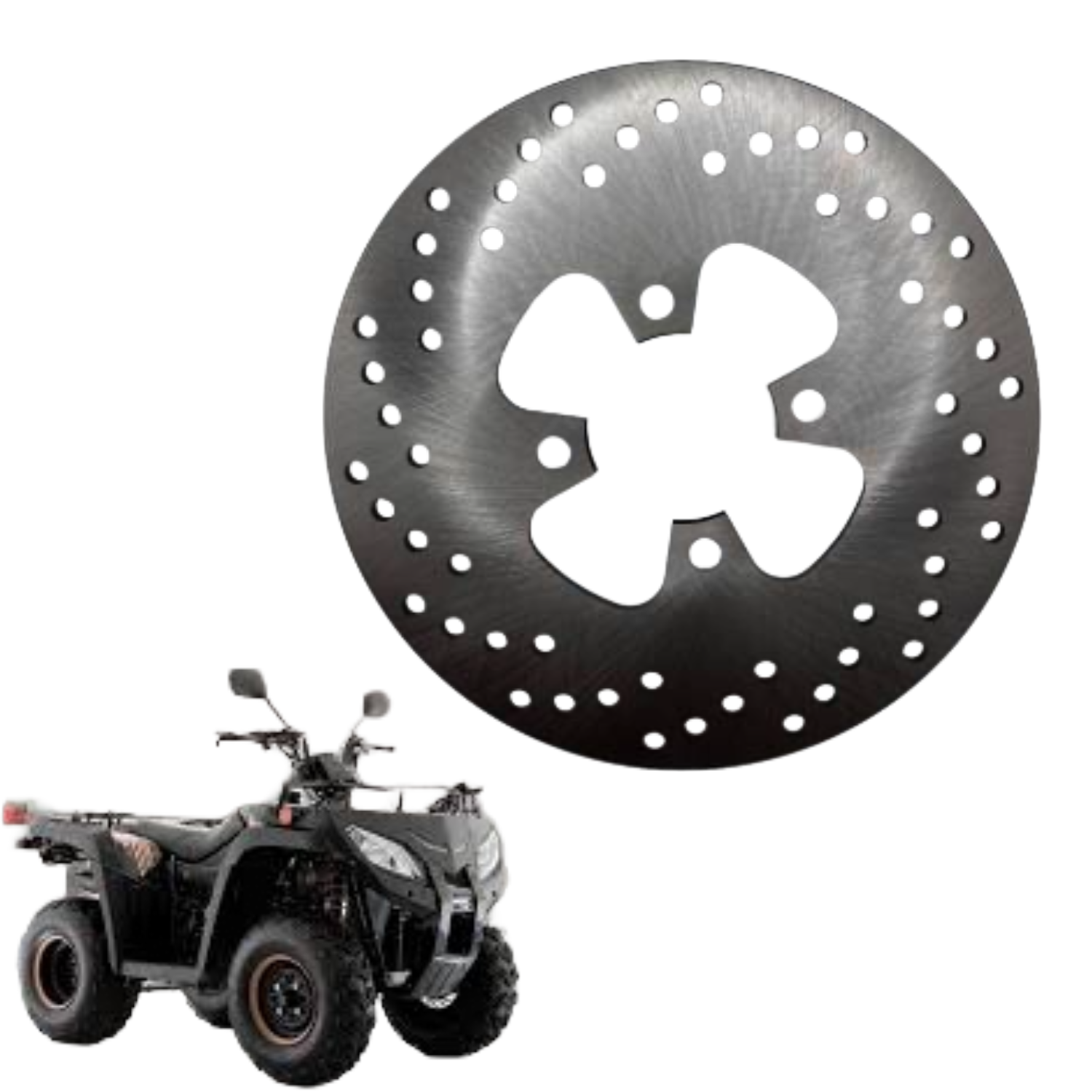 Disco de Freno Trasero Para Motocicleta Italika Atv250 2014 a 2024 Premium