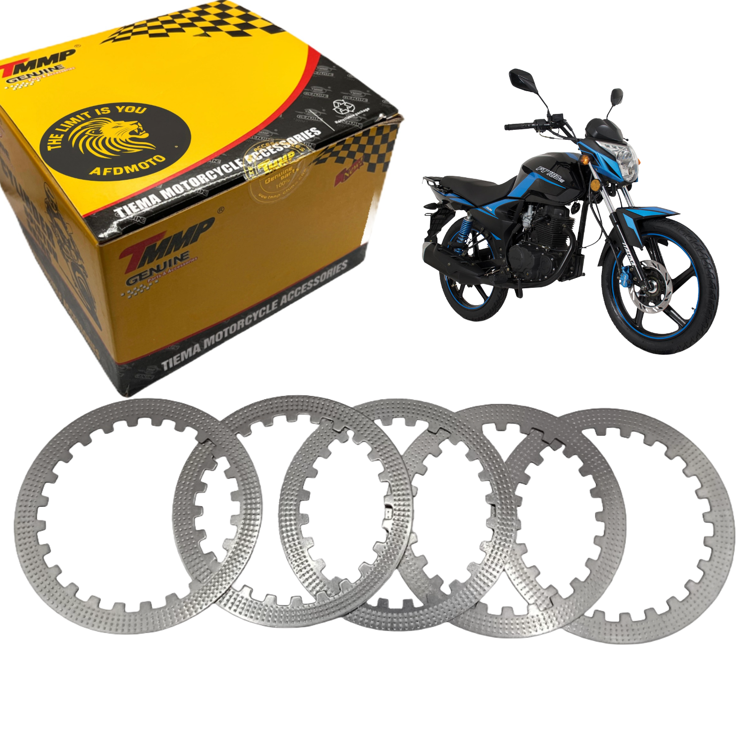 Discos De Clutch 5 Pz Para Moto Italika Ft180 Dm200 Premium