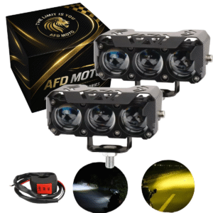 2 Faros Auxiliares Afd Moto Luz Led Auto Calidad