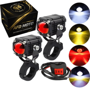Faros Auxiliares Afd Moto Switch Luz Led Auto