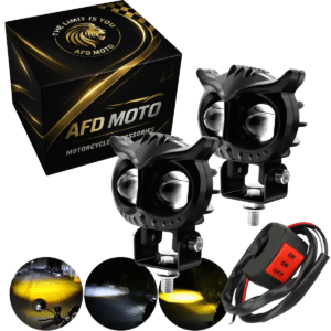 2 Faros Auxiliares Afd Moto Led Brillo
