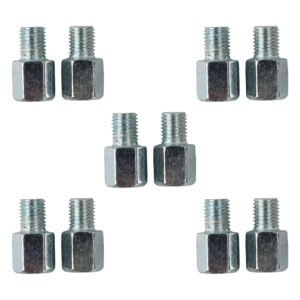 ADAPTADOR ROSCA ESPEJO (8 A 10 MM) (5 JUEGOS DE 2 PIEZAS)
