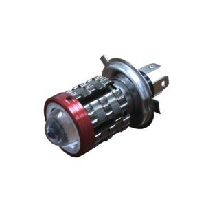 FOCO FARO DELANTERO LED OJO ANGEL ROJO/AZUL MODELO H002 H4 12V 12W