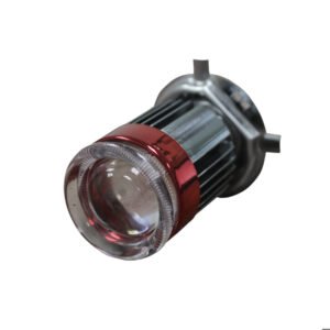 FOCO FARO DELANTERO LED OJO ANGEL ROJO/AZUL MODELO H001 H4 12V 12W