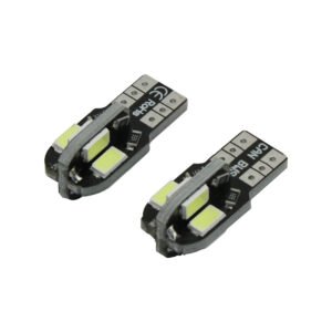 FOCO T-10 PELLIZCO 8 LEDS BLANCO SET 12V