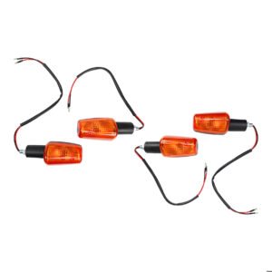 DIRECCIONAL CON RESORTE DELANTERAS TRASERAS DERECHA IZQUIERDA SET YAMAHA YBR 125 C EX (15-19) AMBAR 12 V MARCA RODA