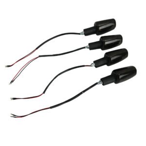 DIRECCIONAL CON RESORTE DELANTERAS TRASERAS DERECHA IZQUIERDA SET YAMAHA YBR 125 C EX (15-19) HUMO