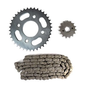 ENGRANE 38X15 CADENA 428X108L PLANO SET PARA ITALIKA FT 150 GRAFITO (18-24) MARCA RODA