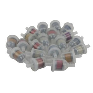 FILTRO GASOLINA UNIVERSAL MALLA ALUMINIO LARGO MARCA RODA