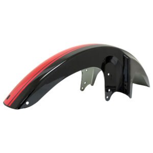 SALPICADERA DELANTERA NEGRA/ROJA ITALIKA DT 150 CLASICA (17-20)
