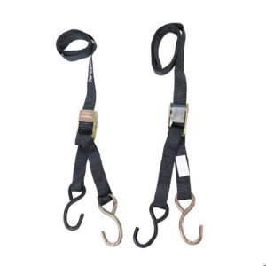 SUJETA MOTOS SET (TIE DOWNS) NEGRO 1.42 MTS