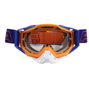 GOGGLE NARANJA CON VISOR CLARO MODELO OFF ROAD RODA