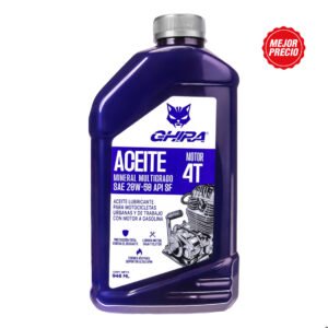 ACEITE SF 20W50 MINERAL 0.946L (C/12) MOTO 4T GHIRA (CODIGO ANTERIOR 71-8000-012)
