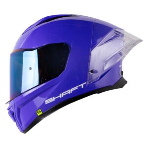 CASCO SHAFT SH596 SP MORADO MICA TRANSPARENTE REPUESTO IRIDIUM AZUL L CERRADO