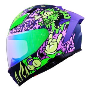 CASCO BKR SPARROW AZUL MATE TOON MADNESS MICA VERDE XL CERRADO SVS VERDE