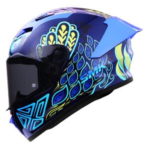 CASCO SMK STELLAR SPORT AZUL CHIMERA MICA HUMO XXL CERRADO