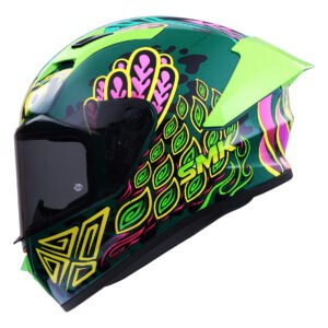 CASCO SMK STELLAR SPORT VERDE CHIMERA MICA HUMO M CERRADO