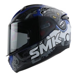 CASCO SMK BIONIC YOUTH AZUL CHIMPZ MICA HUMO L CERRADO