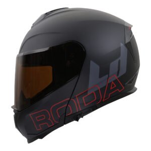 CASCO MARCA RODA REVENGE PRO LED NEGRO MATE L ABATIBLE MICA HUMO SVS